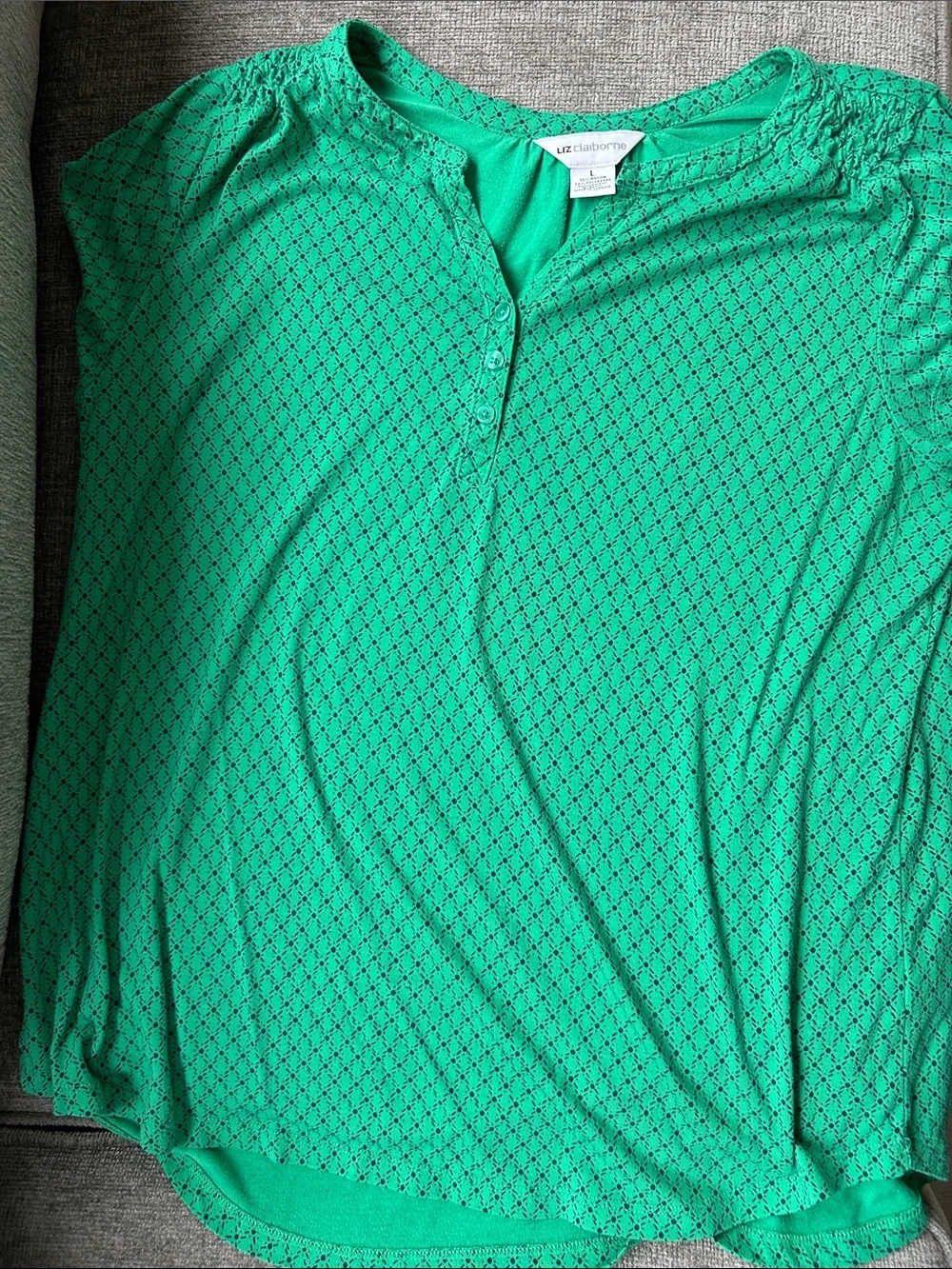 Calvin Klein Plum, Green & Gray-Blue Women’s Top Trio - Picture 6 of 7
